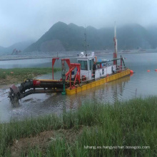Draga de succión de dragado de lodo de arena profesional de 1400 m ^ 3 / h de 12 pulgadas para dragado de río